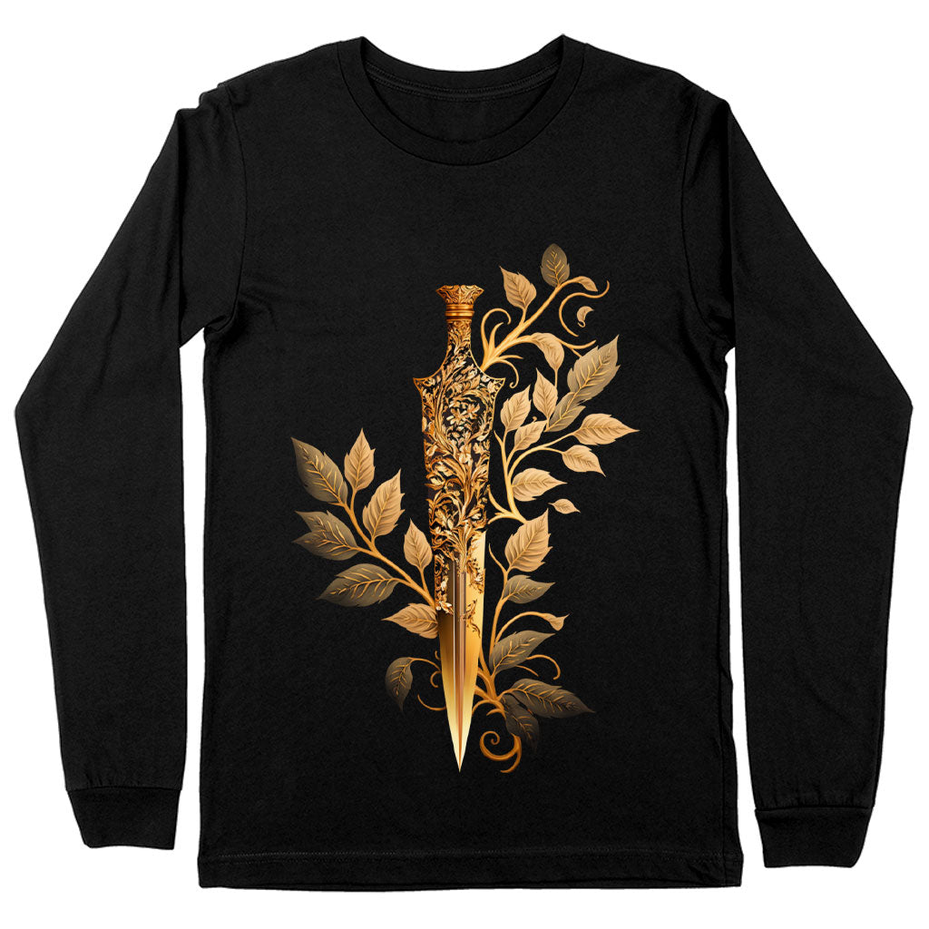 Cool Sword Long Sleeve T-Shirt - Magic T-Shirt - Cool Graphic Long Sleeve Tee