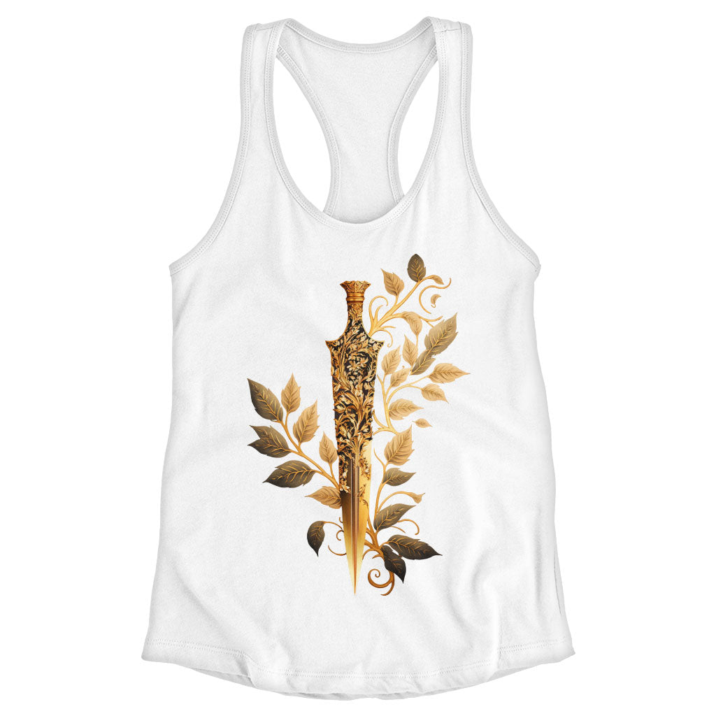 Cool Sword Racerback Tank - Magic Tank - Cool Graphic Workout Tank