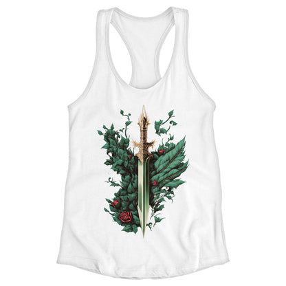 Rose Dagger Racerback Tank - Trendy Tank - Best Design Workout Tank