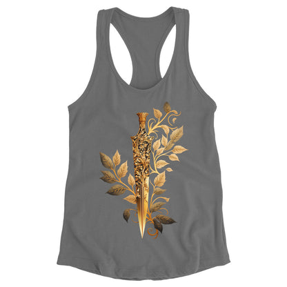 Cool Sword Racerback Tank - Magic Tank - Cool Graphic Workout Tank