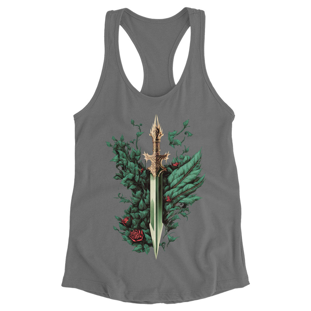 Rose Dagger Racerback Tank - Trendy Tank - Best Design Workout Tank