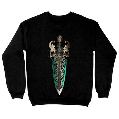 Cool Graphic Sweatshirt - Cool Sword Crewneck Sweatshirt - Creative Sweatshirt